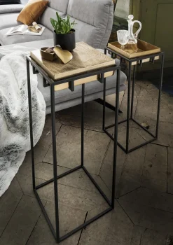 Faktorei Beistelltische & Couchtische-Beistelltisch Liz aus Aluminium