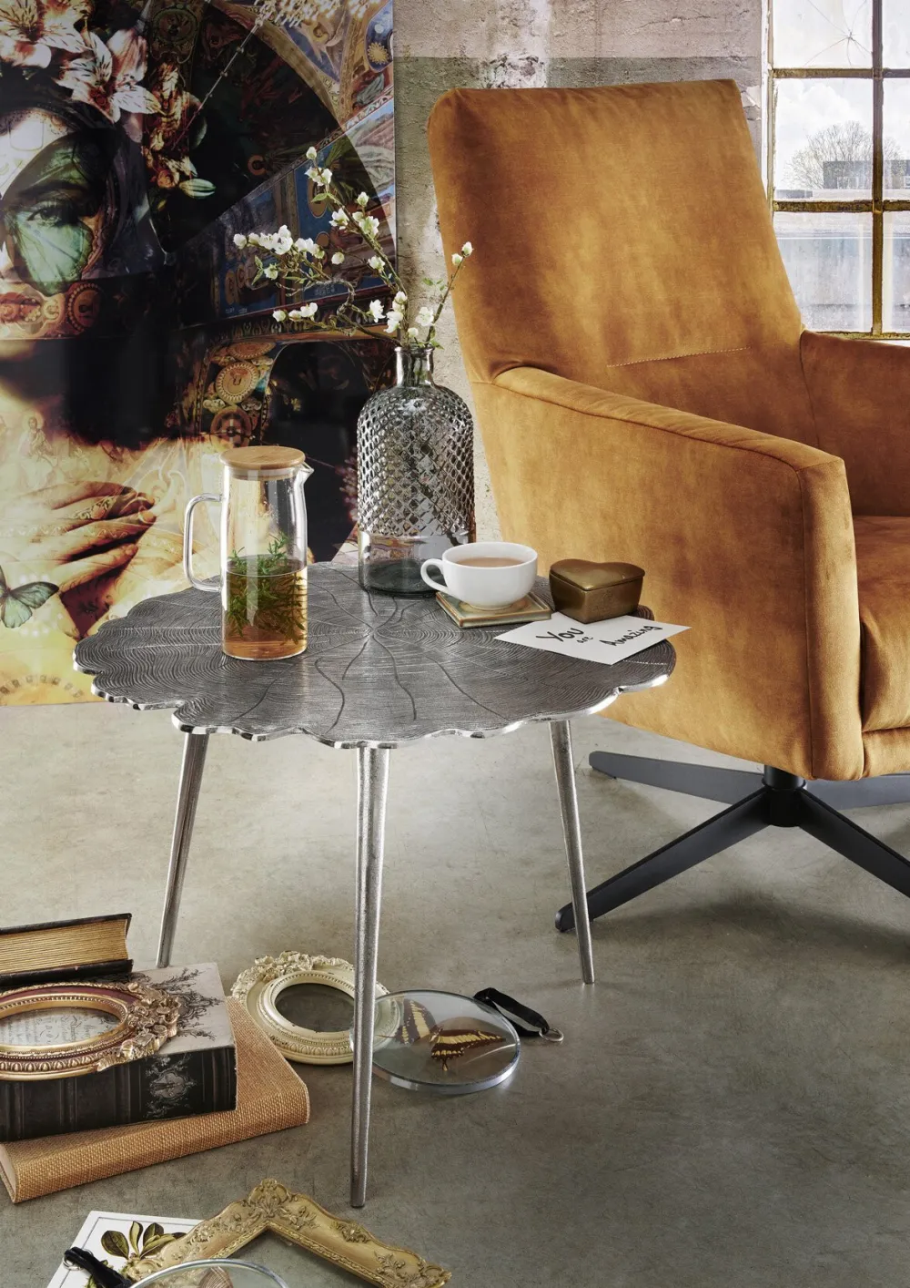 Faktorei Beistelltische & Couchtische-Beistelltisch Tree aus Aluminium