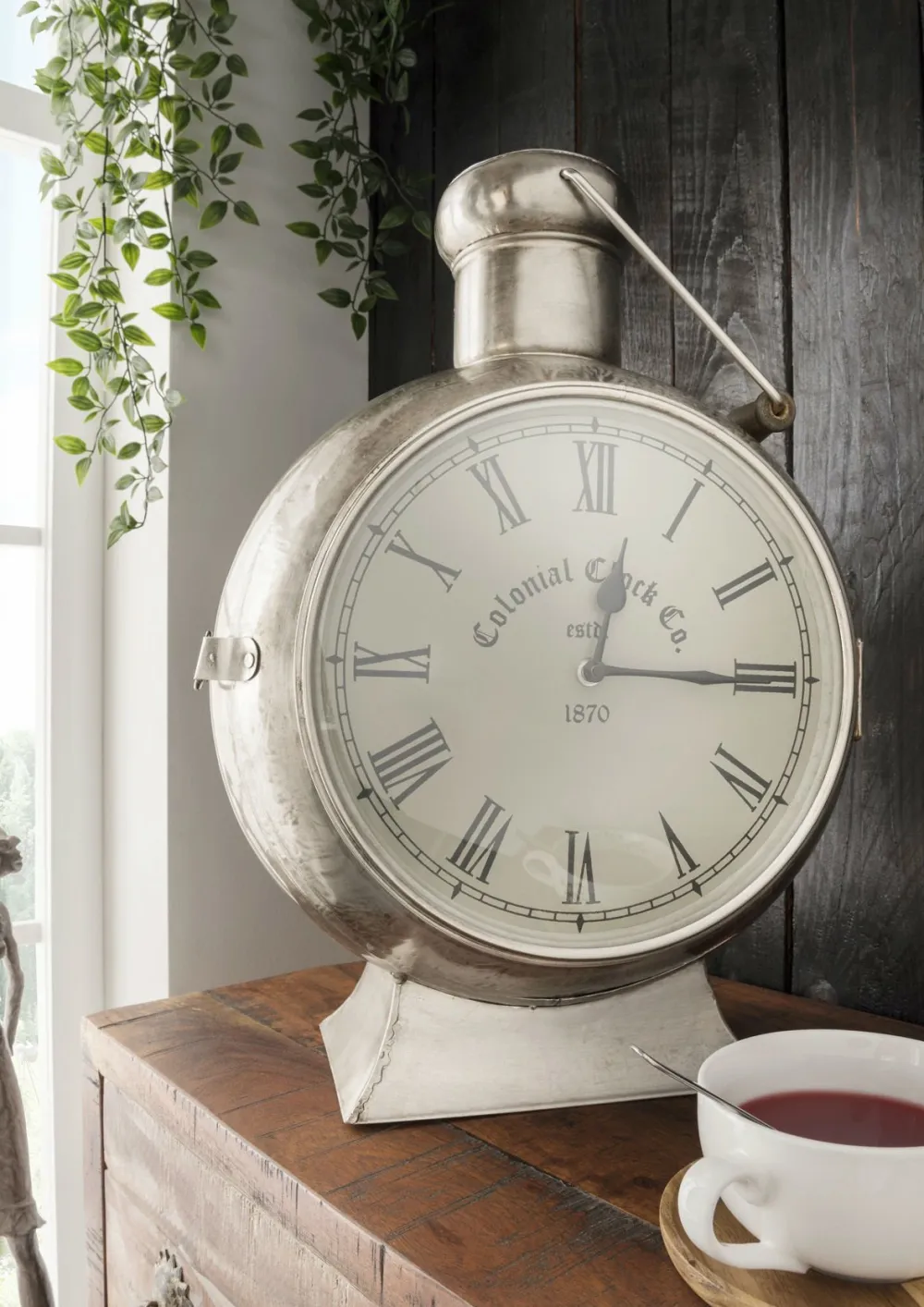 Faktorei Uhren-Standuhr Laterne Vintage
