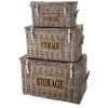 Faktorei Körbe|Kisten & Boxen-Truhen-Korbset 3-teilig Storage, white wash