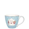 GreenGate Weihnachtsdeko|Becher, Tassen & Cups-Mug Xmas Letter pale blue