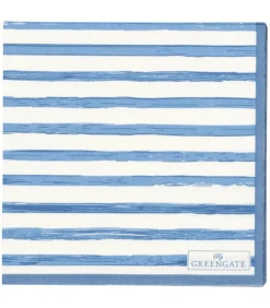 GreenGate Servietten & Serviettenhalter|Geschirr & Tischdeko Skandinavisch-Papierservietten Sally Blue Klein