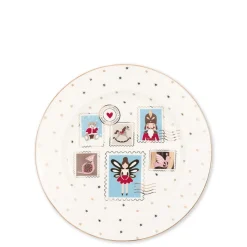 GreenGate Teller|Geschirr & Tischdeko Skandinavisch-Teller Xmas Letter white