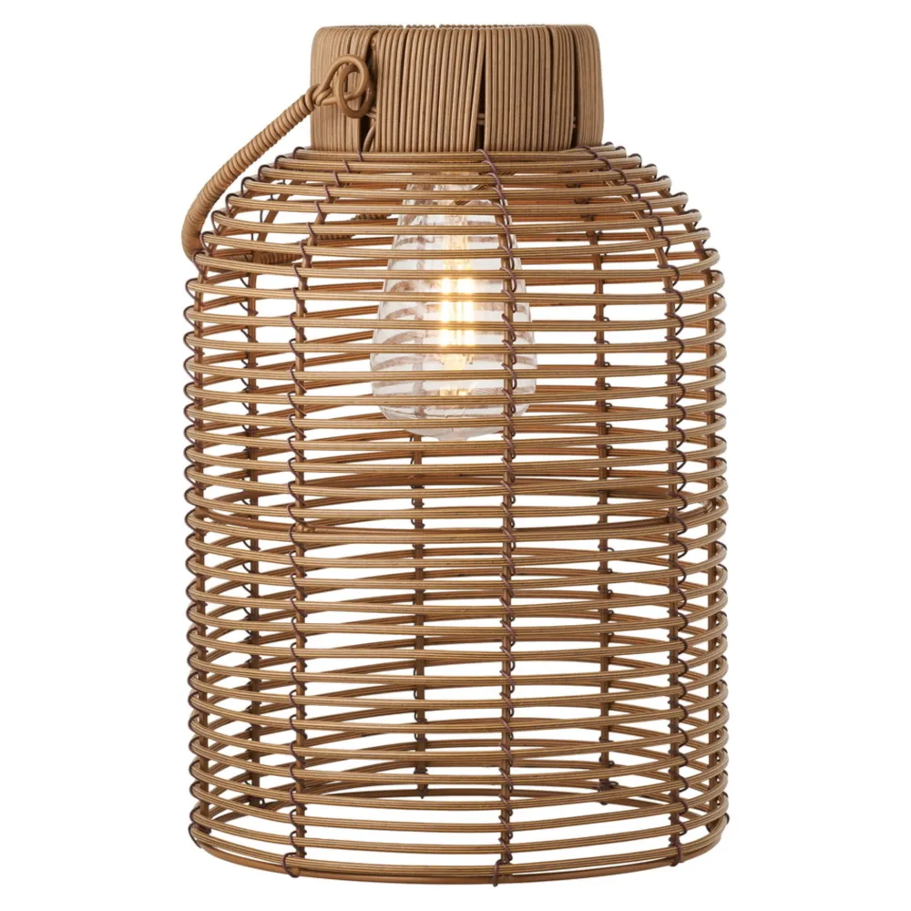 House Nordic Laternen Für Garten Und Outdoor|Tischlampen-Brentford Garten Lampe mit Solar, Polyrattan