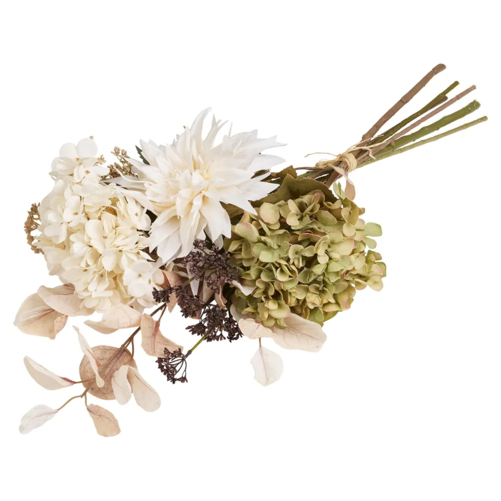 House Nordic Kunstblumen & Kunstpflanzen-Hydrangea Bouquet, Künstlicher Blumenstrauß