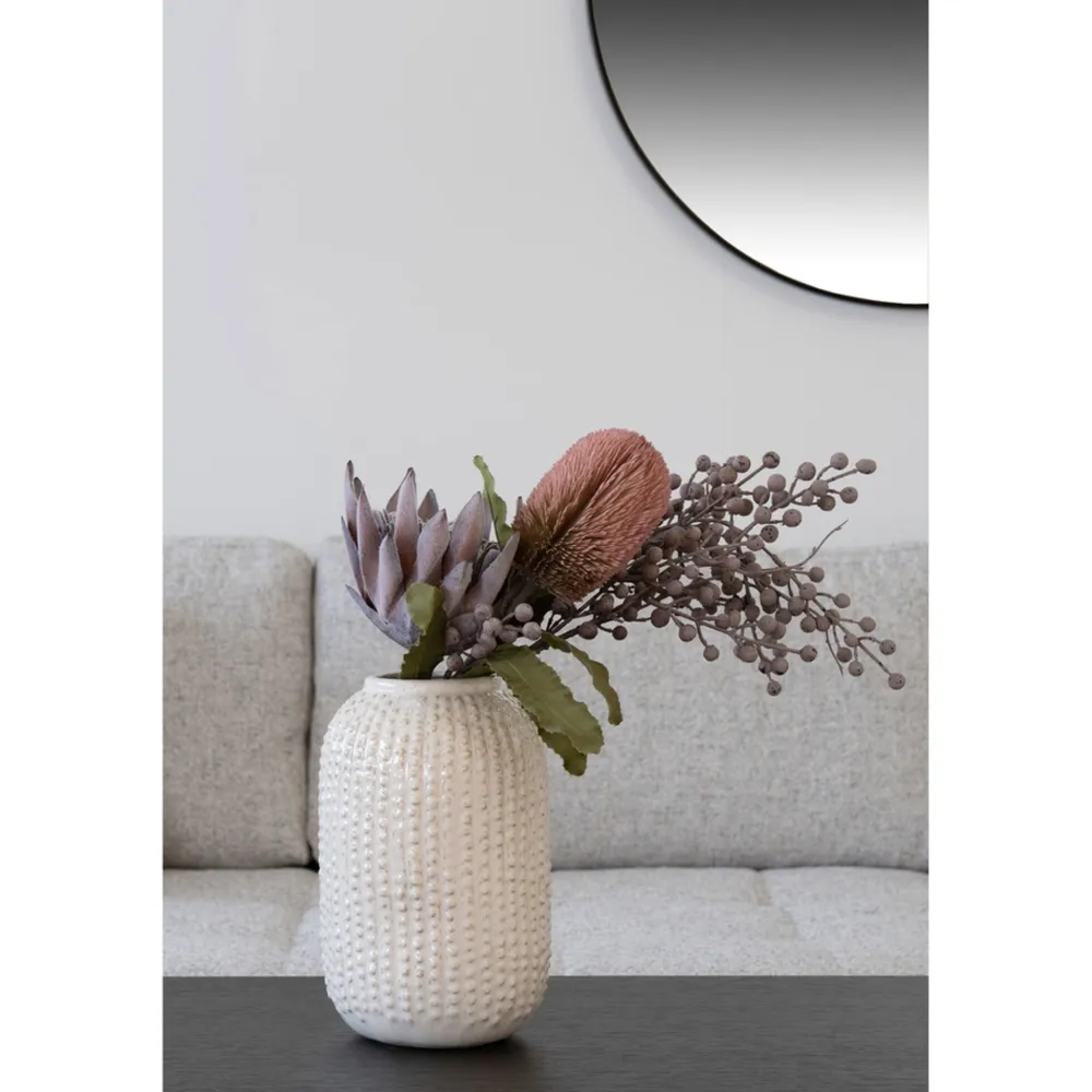 House Nordic Kunstblumen & Kunstpflanzen-King Protea Bouquet, Künstlilcher Blumenstrauß
