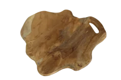 HSM Collection Tabletts|Servierplatten & Bretter-Holztablett Teakholz natur