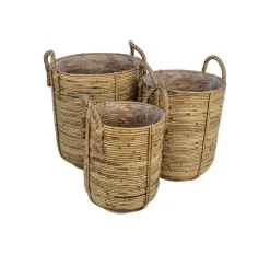 HSM Collection Körbe-Korbset Kika Rattan 3er