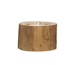 HSM Collection Kerzen-Naturholz Kerze Teak
