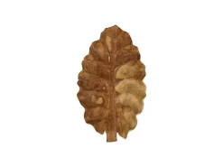 HSM Collection Dekoschalen-Obstschale Leaf Teakholz