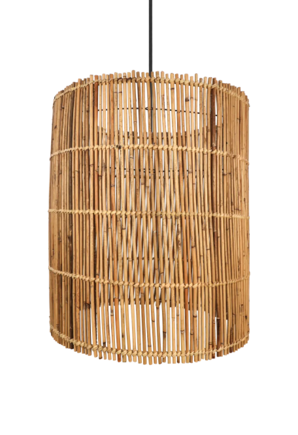 HSM Collection Deckenlampen-Pendelleuchte Rattan