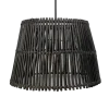 HSM Collection Deckenlampen-Pendelleuchte Rattan Black Wash