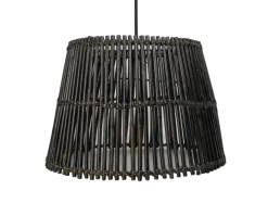 HSM Collection Deckenlampen-Pendelleuchte Rattan Black Wash