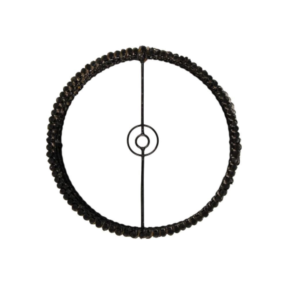 HSM Collection Deckenlampen-Pendelleuchte Rattan Black Wash