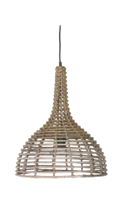 HSM Collection Deckenlampen-Rattan Pendelleuchte