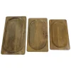 HSM Collection Servierplatten & Bretter|Geschirr & Tischdeko Skandinavisch-Servierbretter Natural Mangoholz 3er-Set