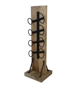 HSM Collection Regale-Stehendes Weinregal Holz Metall