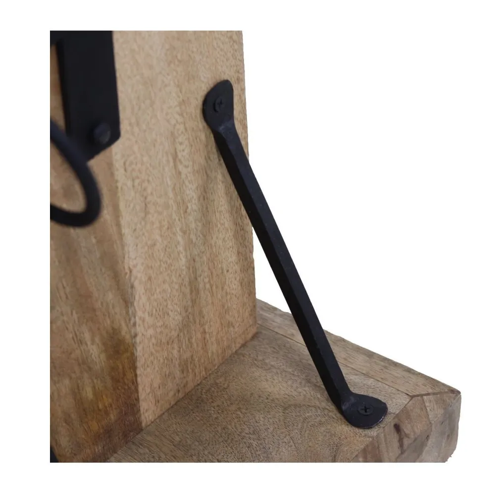 HSM Collection Regale-Stehendes Weinregal Holz Metall