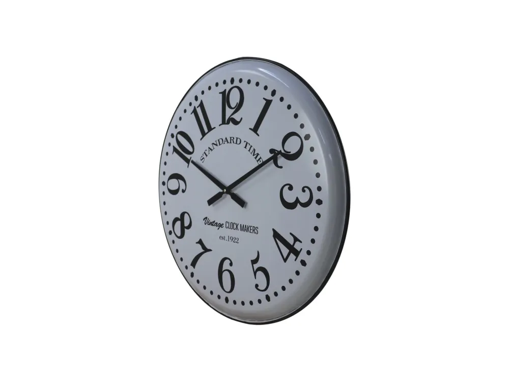 HSM Collection Uhren-Wanduhr Roman weiß