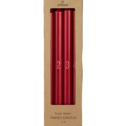 IB Laursen Weihnachtsdeko|Weihnachts- & Adventskerzen-Adventskerze 1-4 Schachtel mit 4 Kerzen