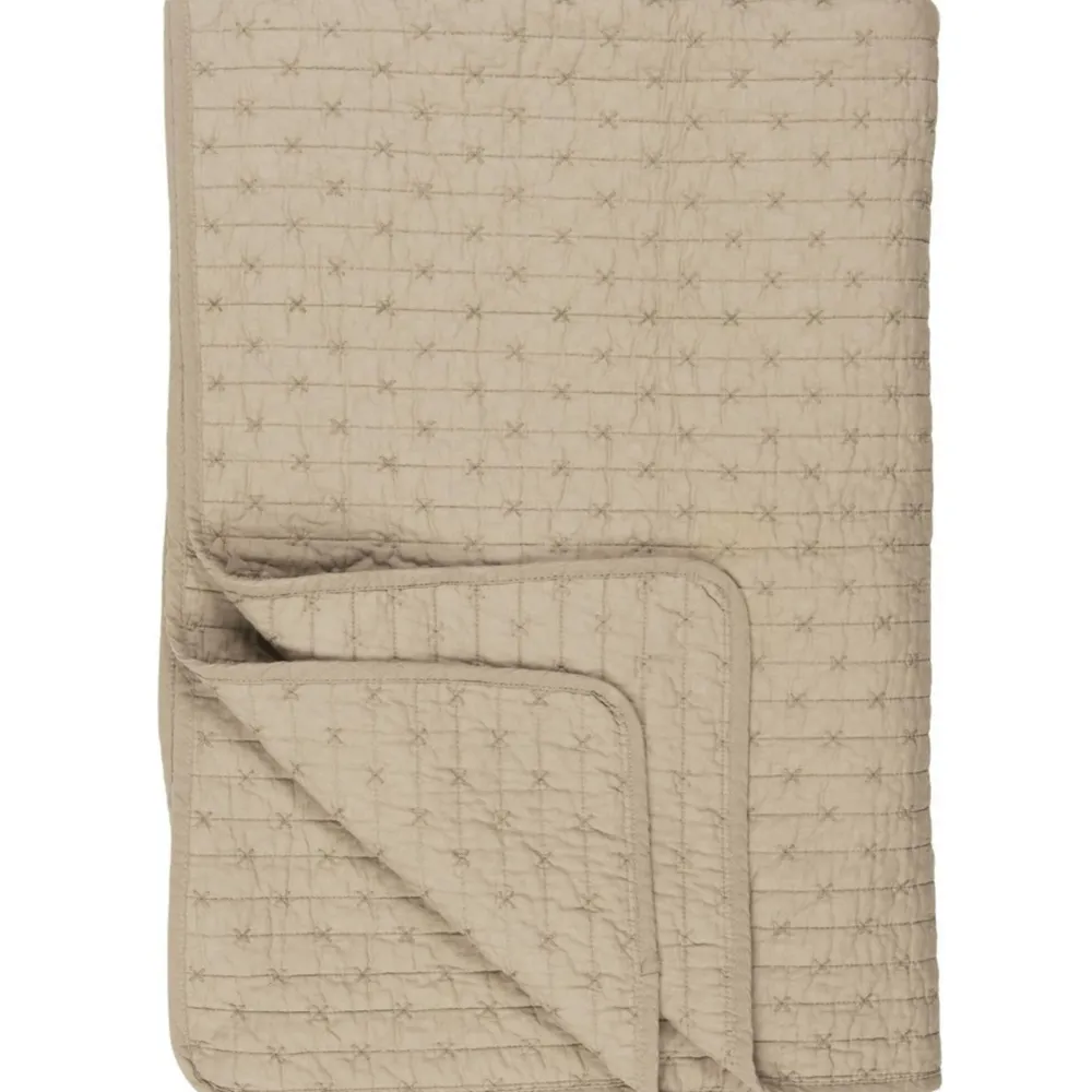 IB Laursen Quilts & Bettwäsche|Decken & Plaids-Baumwoll-Quilt mit Kreuzstichen