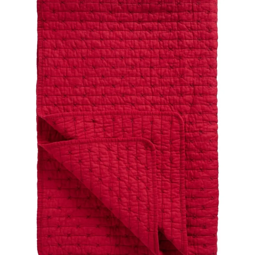 IB Laursen Quilts & Bettwäsche|Decken & Plaids-Baumwoll-Quilt mit Kreuzstichen