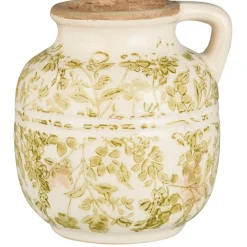 IB Laursen Frühlingsdeko|Gartendekoration-Blumenvase Green Blossom mit Henkel
