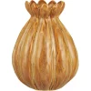 IB Laursen Vasen-Blumenvase mit unregelmäßigen Rillen clay
