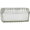 IB Laursen Butter- & Brotdosen-Butterbox mit Rillen aus Glas