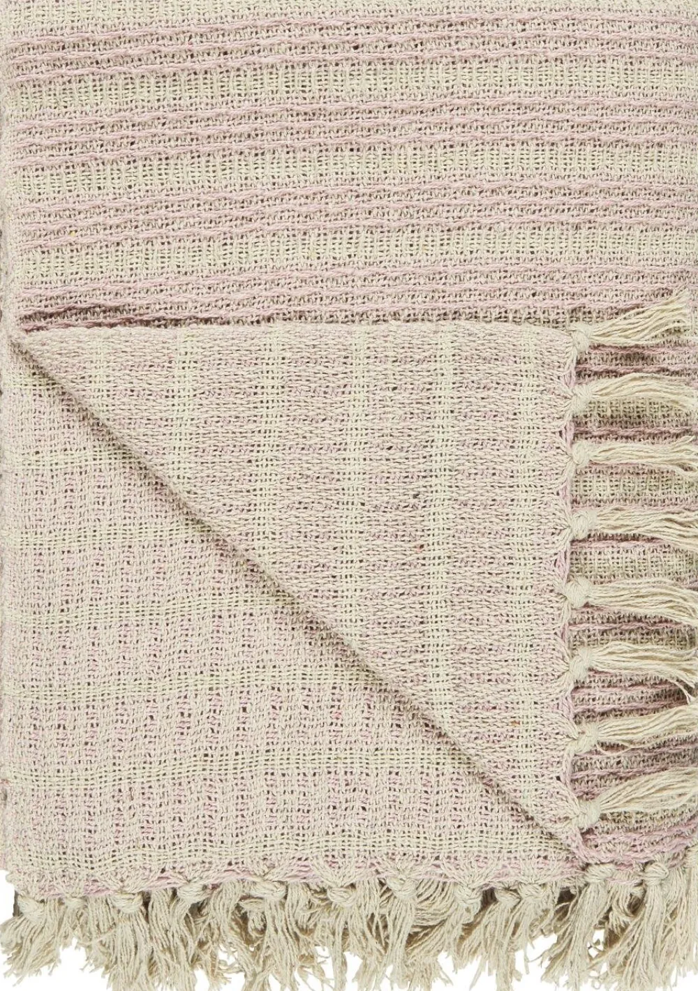 IB Laursen Garten-Textilien|Decken & Plaids-Decke mit Streifenmuster und Fransen