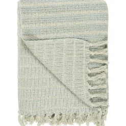 IB Laursen Garten-Textilien|Decken & Plaids-Decke mit Streifenmuster und Fransen
