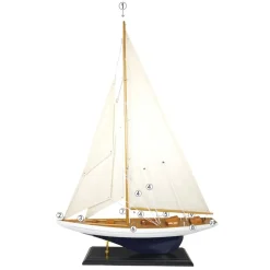 IB Laursen Deko-Objekte & Figuren-Deko Segelschiff mit leinenfarbigen Segeln