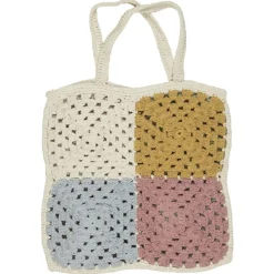 IB Laursen Schmuck & Accessoires|Taschen-Gehäkelte Tasche mit Karomuster