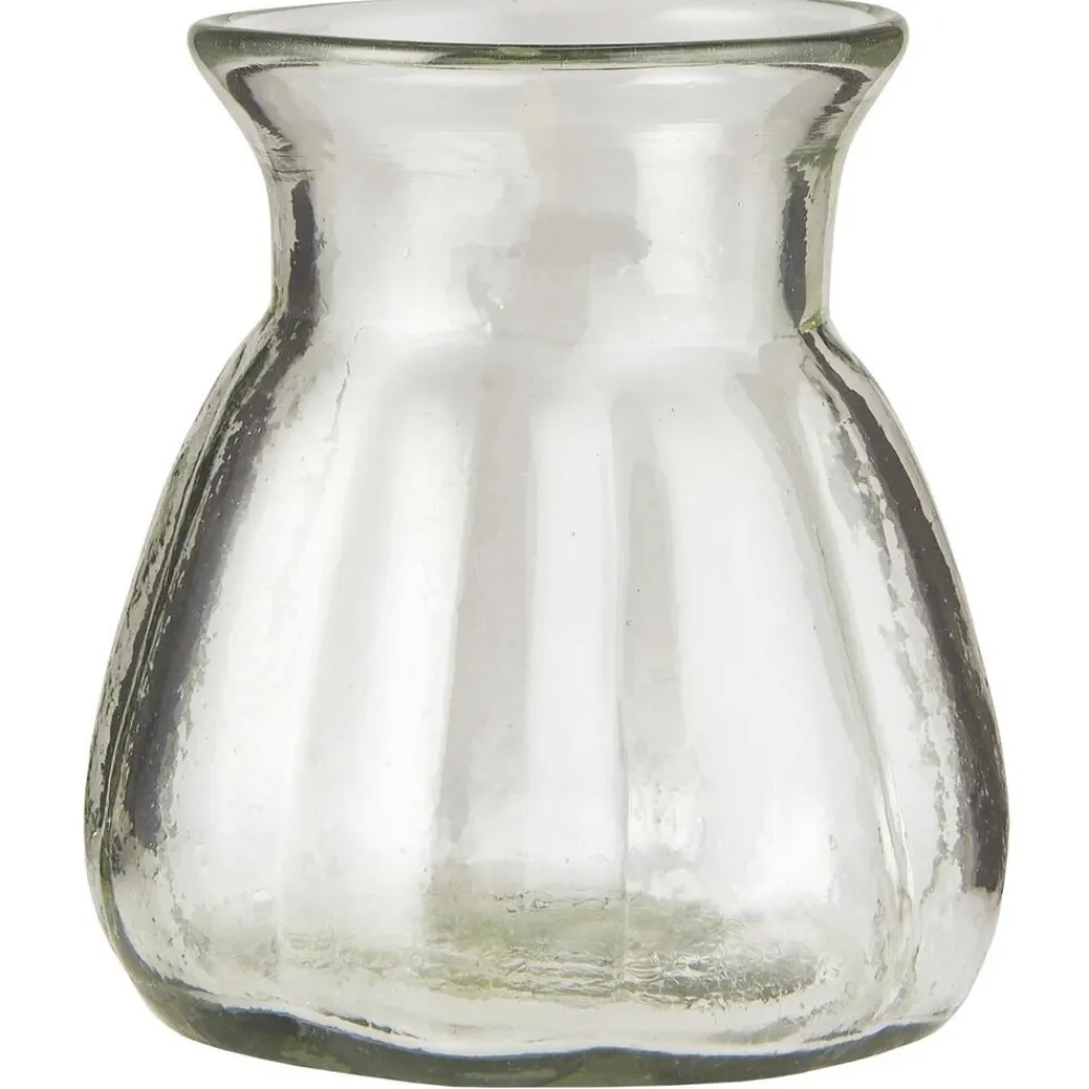 IB Laursen Vasen-Glas-Vase mit breiten Rillen mundgeblasen