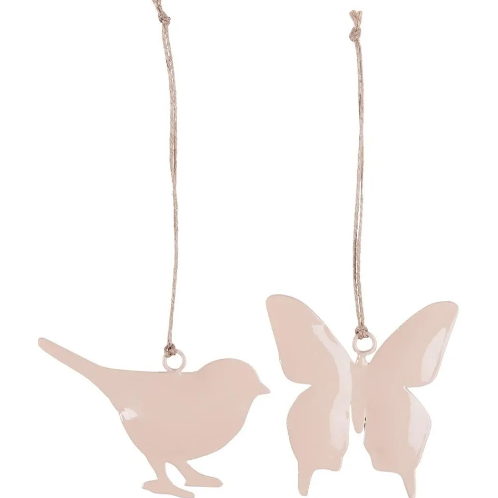 IB Laursen Oster-Deko-Hängefiguren Vogel und Schmetterling 2er