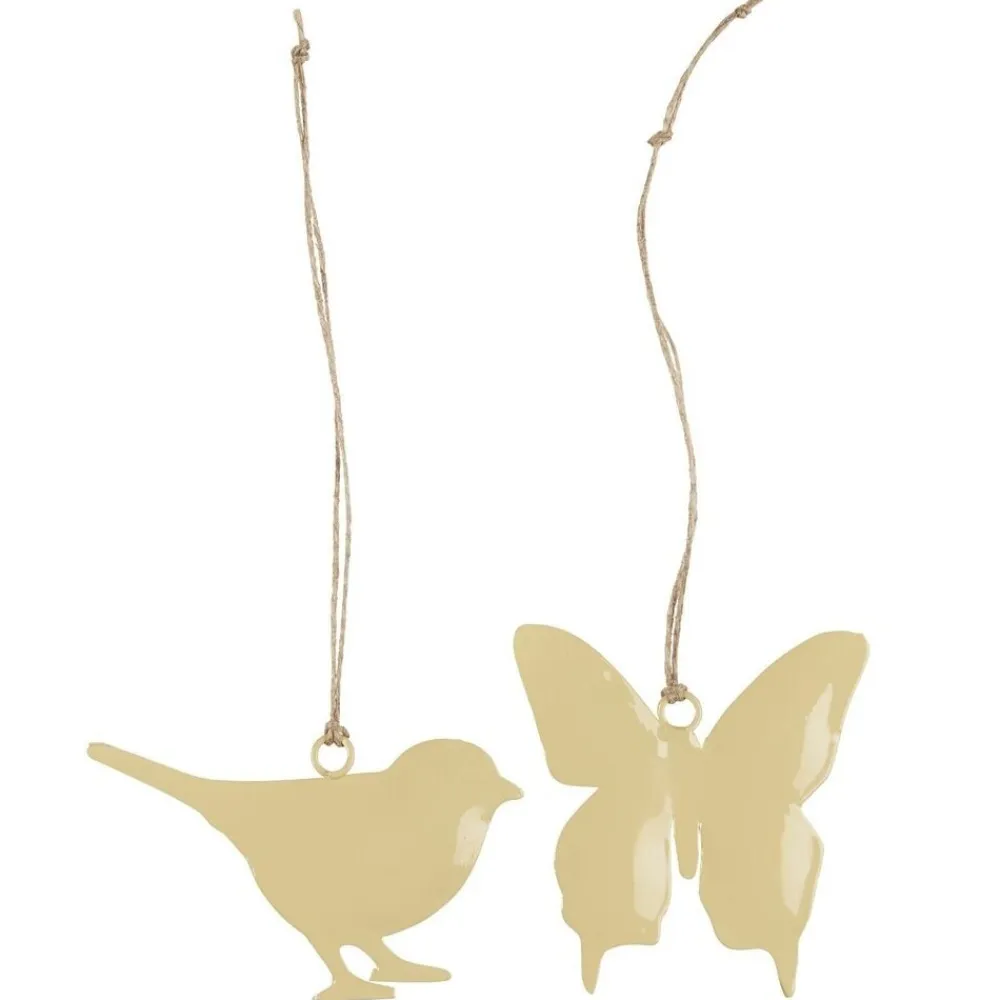 IB Laursen Oster-Deko-Hängefiguren Vogel und Schmetterling 2er