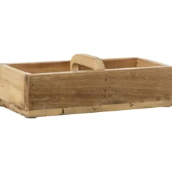 IB Laursen Weihnachtsdeko|Kisten & Boxen-Holz-Kiste mit Fächern und Quergriff Unika
