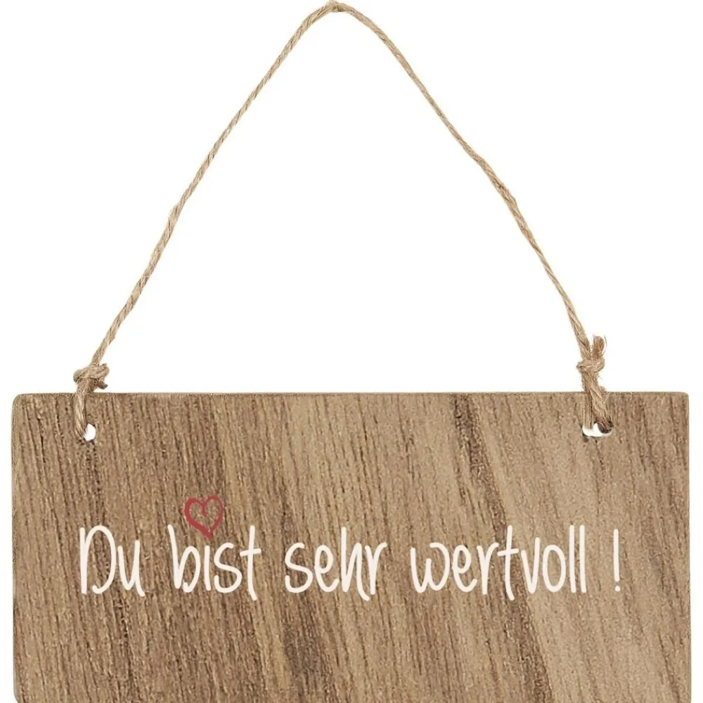 IB Laursen Gartendekoration|Schilder, Wandbilder & Poster-Holzschild Du bist sehr wertvoll