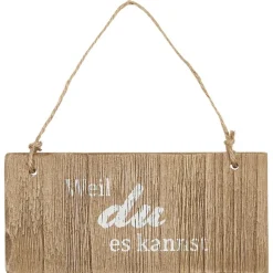 IB Laursen Gartendekoration|Schilder, Wandbilder & Poster-Holzschild Weil du es kannst