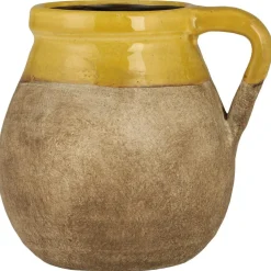 IB Laursen Vasen-Keramik Vase mit Henkel naturfarbig Avignon