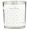 IB Laursen Weihnachtsdeko|Weihnachts- & Adventskerzen-Kerze im Glas mit 1-24 Etikett