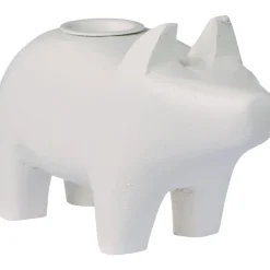 IB Laursen Weihnachtsdeko|Ib Laursen Unika-Kerzenhalter für 2,2 cm Stabkerze Schwein UNIKA