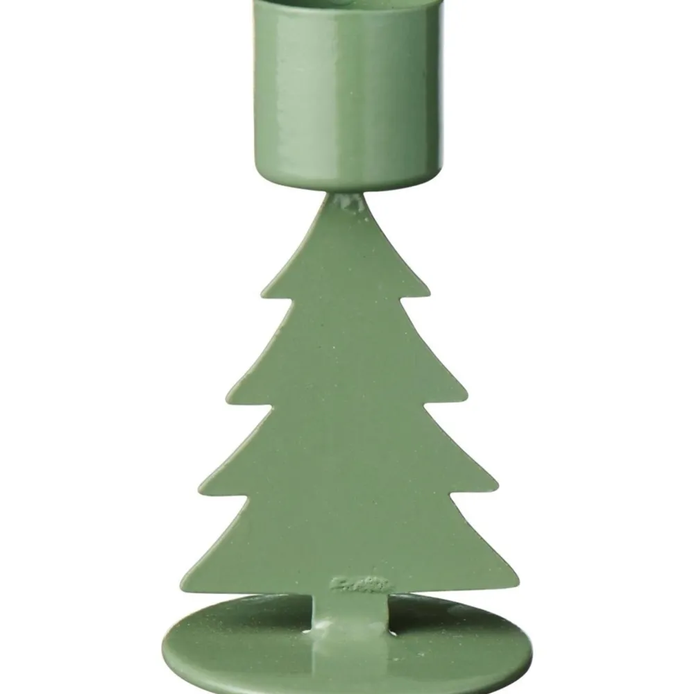 IB Laursen Weihnachtsdeko|Kerzenhalter Für Dünne Kerzen-Kerzenhalter für Stabkerzen und Dünne Kerzen Tannenbaum