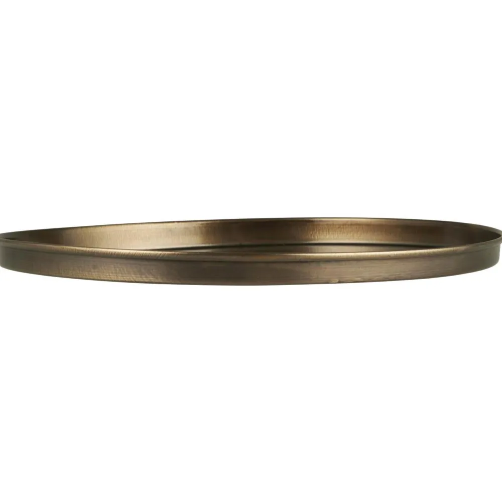 IB Laursen Weihnachtsdeko|Kerzentabletts-Kerzentablett aus Metall mit Kante