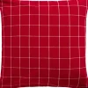 IB Laursen Weihnachtsdeko|Kissen & Kissenbezüge-Kissenbezug Silja rot mit großen Karos