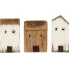IB Laursen Deko-Objekte & Figuren-Kleines Holz-Häuser Set Nautico