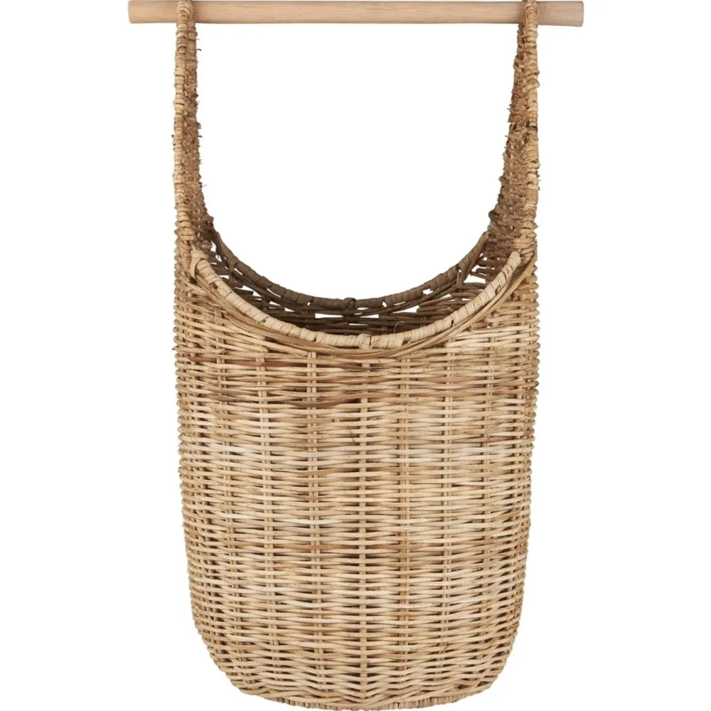 IB Laursen Bad-Aufbewahrung|Toilettenzubehör-Korb mit Toilettenpapierhalter Rattan