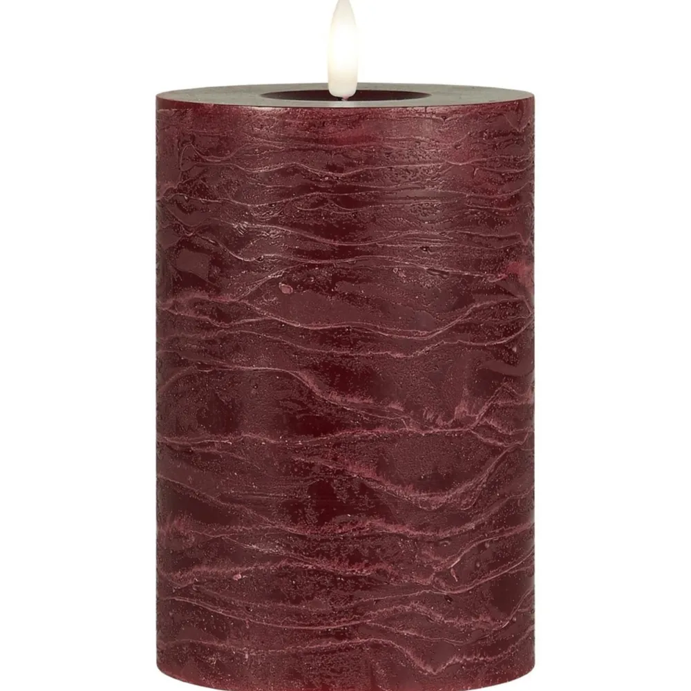 IB Laursen Weihnachtsdeko|Weihnachts- & Adventskerzen-LED-Stumpenkerze mit warmer Flamme