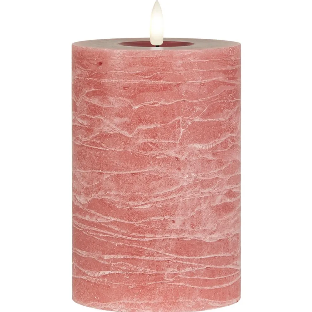 IB Laursen Weihnachtsdeko|Weihnachts- & Adventskerzen-LED-Stumpenkerze mit warmer Flamme
