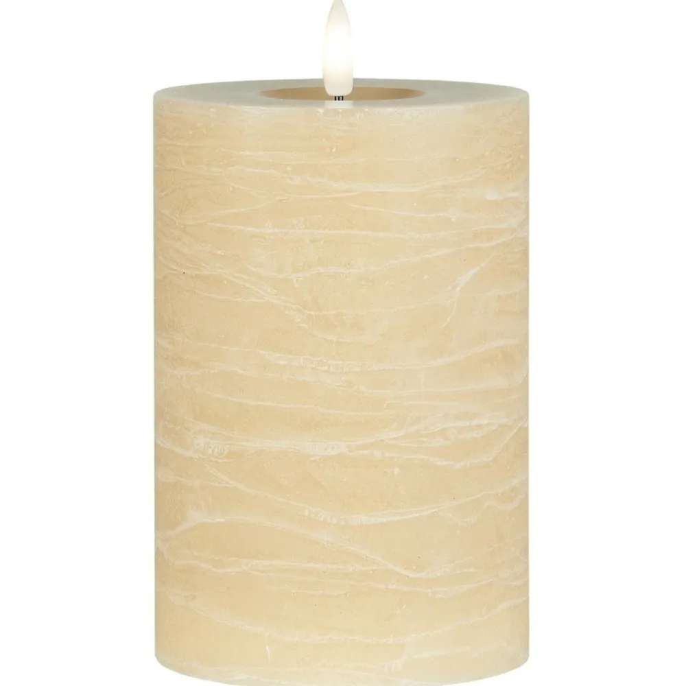 IB Laursen Weihnachtsdeko|Weihnachts- & Adventskerzen-LED-Stumpenkerze mit warmer Flamme